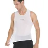 Cycling Shirts Tops Cycling Underwear Bicycle Sport Base Layer White Cycling Jersey Sleevess Vest Men Undershirt Quick Dry Vest Mtb Road Bike Clothe 230616