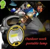 Neue tragbare COB-Arbeitslampe, LED-Laterne, wasserdicht, Notfall-Scheinwerfer, wiederaufladbares Flutlicht für Outdoor-Wandern, Camping, Licht