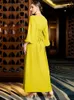 Etniska kläder Ramadan Eid Mubarak Abaya Dubai Malaysia Turkiet Islam Muslim Modest Dress Jalabiya Kaftans For Women Robe Femme Musulmane