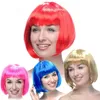 15 Colors Fashionable BOB style Short Party Wigs Candy colors Halloween Christmas Short Straight Cosplay Wigs Party Fancy Dress