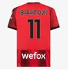 23/24 S AC Ibrahimovic Giroud Soccer Jerseys 2023 Pulisic Theo Tonali Camisa Romagnoli Rafa Leao S.Castillejo Reijnders Loftus-Cheek Football Uniform