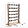 Jewelry Boxes Wooden Earrings Display Stand Jewelry Organizer Holder 6 Tiers Removable Hooks Earrings Storage Rack for Women Girls Gifts 230616