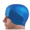 スイミングキャップユニセックスシリコン防水耳保護水泳キャップ大人の男性女性ストレッチ可能な水泳帽子230616
