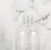 Botellas de spray vacías transparentes 30ml 50ml 60ml 80ml 100ml 120ml Mini contenedor recargable de plástico cosmético vacío ZZ