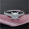 20 Style Lovers Lab Diamond CZ Promise Ring 925 Sterling Silver Engagement Wedding Band Rings for Women Men Party Jewelry Gift