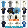 22 Christian Yelich Jersey 5 Garrett Mitchell Beisebol Joey Wiemer Milwaukees Brice Turang Willy Adames Brewers Robin Yount Jesse Winker Corbin Burnes Rowdy Tellez