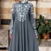 Ethnische Kleidung Muslim Abayas Dubai Luxus Farbe Spitze Nähte Große Größe Lose Islamische Kleider Afrika Party Elegante Eress Frauen