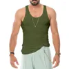 Camisetas sin mangas para hombres Hombres Gym TopQuick Dry Culturismo Camiseta sin mangas Fitness Singlets Baloncesto Ropa deportiva Muscle Solid Vest Ropa de verano