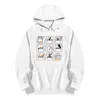 Sweats à capuche pour hommes Le processus des nouilles instantanées sur les aliments Tops Funny Imprimé Silver Velvet Hooded For Women Men Pull à manches longues