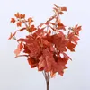 Dried Flowers Simulation Leaf Maple Handle Bunch Home Living Room Dining Table Wedding Decoration Artificial Flower Fake Plants