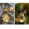 Nouveau sapin de noël décor guirlandes transparentes LED lumineuse veilleuse boule suspendue pendentif maison nouvel an décorations de noël
