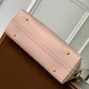 Bolso de mano de diseñador, bolso de compras de lujo, bolso de hombro de cuero genuino de 39cm, bolsas compuestas de alta imitación con caja ZL202