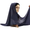 Ropa étnica 2023 gasa suave musulmana mujeres Hijab bufanda instantánea islámico chal turbante Foulard listo para usar pañuelos árabes
