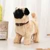 Pluche Poppen Robot Hond Speelgoed Elektronische Kat Lopen Blaffen Puppy Leuke Teddy Knikken Met Muziek Robot Dier Huisdier Kinderen Verjaardag geschenken 230615