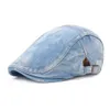 Bérets gavroche casquettes Vintage Denim bérets chapeau adulte avancé plat britannique Western hommes béret été Z0613