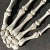 New Halloween Decoration Skeleton Hands Realistic Life Size Plastic Fake Human Hand Bone Ghost House Secret Room Scary Props