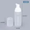 100pcs/lot 50ml Spot Scrub Foam Bottle Foaming Facial Cleanser Cleanser Mousse Foaming Bottle Hand Sanitizer Plastic Dispensing Kljhw