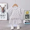 Cute Clothing Sets 2pcs Children Tracksuits Summer Solid Kids Shorts T-shirts Set Toddler Boy Clothes Suits Girl Outfits Baby