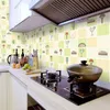 Wall Stickers DIY Oil Proof Kitchen Furnitur Self Adhesive Papel De Parede Bathroom Tile 3D Waterproof Vinyl Cabinet Wallpaper 230616