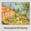 キャンバスの手作りのアートワークJourdans Cottage 1906 Paul Cezanne Painting Countryside Landscapes Office Studio Decor
