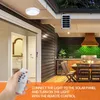 Lampada di umidità del soffitto a LED solare, luce del soffitto a parete con pannello solare diviso, luce diurna da 6500k, lampada a parete luminosa regolabile