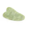 2020 Natural Green Jade Guasha Gua Sha Board Massagegerät für die Scraping-Therapie-Massage