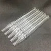 Pyrex dicke Glaspfeifen Trockenkräutertabak Preroll Rolling Roller Zigarettenspitze Tragbare Nadeltypspitzen Bong Bubbler Rauchfilter Bohrinseln Strohnägel Tube DHL