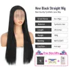 Lace Wigs Rechte 13x4 Lace Wigs Voor Vrouwen Zwart 99J Bourgondië Lijmloze Synthetische Kant Pruik Pre Geplukt Hittebestendige Dagelijkse Cosplay Pruik 230616