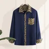 Männer Kleid Hemden Mode Männer Marke Hemd Langarm Leopard Patchwork Casual Streetwear Camisa Masculina Revers Chic 2023