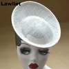 Wide Brim Hats Bucket 20cm Round Saucer sinamay Inspired Percher Hat fascinator Millinery Base B063 230615