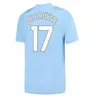 23 24 Grealish J. Alvarez City 23 24 Soccer Jerseys de Bruyne Haaland Forden 팬 플레이어 버전 4xl Rodrigo Football Kit Shirts Man Kids Uniform