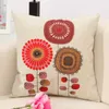 CushionDecorative Fillow Fashion Cotton Linen Flower Flower Patter