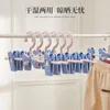 Hangers Cute Baby Children Kids Hanger Pants Rack Trousers Clip Non-slip Clothes Support Home Plastic Seamles