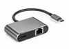 1000 Mbps Type-C do RJ45 Internetowa wtyczka kablowa i odtwarzaj USB do Ethernet Network Adapter Obsługa PD ładowanie telefonu komórkowego/tabletu