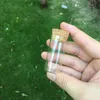 10ml küçük test tüp şişesi ile mantar tıpası cam baharat şişeleri konteyner kavanozları diy zanaat şeffaf düz hgqee