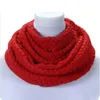 Echarpes Hiver Chaud Tricot Cache-Cou Cercle Sortir Wrap Cowl Boucle Snood Châle En Plein Air Ski Escalade Doux Coton Solide Écharpe Pour Hommes Femmes