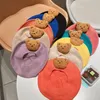 Berets Kinder Herbst Winter Cartoon Bär Baby Hut Nette Gestrickte Baskenmütze Hüte für Baby Mädchen Jungen Kleinkind Solide Candy Farbe wolle Kappen Z0613