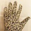 Five Fingers Glove Leopard Print Fashion Elastic Animal Design Waist Manner Girls Stage Performance Ceremonial Mittens 230615