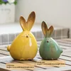 Decoratieve Objecten Beeldjes Keramische Decoraties Moderne Minimalistische Woonkamer TV Kast Thuis Zachte Longeared Bunny Decor 230615