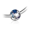 Свободные драгоценные камни Blue Globe Clip Charm Charms для украшения ювелирных изделий