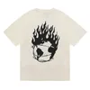 Мужские рубашки T 23SS Flame Flame Color английская печатная футболка с коротки