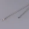 Chains 2mm Pure Silver Long Necklaces For Women Thai Retro Round Female Thin Men's Jewelry Gift