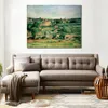 Platteland Landschap Canvas Art Aix-en-Provence Paul Cezanne Schilderij Handgemaakte Impressionistische Moderne Home Decor