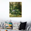Houses in The Greenery 1881 Hand Painted Paul Cezanne Canvas Art Impressionist Landscape Painting for Modern Home Decor