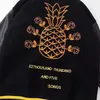 Chaquetas para hombres Diseñador 2023 Hombres Mujeres Primavera Otoño Pinapple Geniune Cuero Outwear Embroiery Béisbol Varsity FPGC