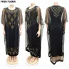 Vêtements ethniques faux deux pièces robes africaines pour femmes traditionnel Nigeria maille perceuse Caftan Robe Abaya Musulman Robe Femme vêtements 230616