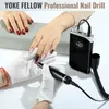 Nagelkonstutrustning 40000 rpm nagelborrmaskin uppladdningsbar bärbar kraftfull elektrisk nagelfil Professional för UV Polish Arcylic Gel 230616