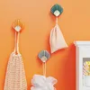 New 8Pcs Wall-mounted Hooks Creative Self Adhesive Behind-door Keys Towel Hanging Holder Home Bathroom Kitchen Decor Organizer Hooks