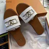 Slippels Paris Luxe Designer Women Sandalen Charm OpenToe Set voet 2023 Tory Vacation Strand Flat Slippers Casual Lock Flip Flops Women Shoes G Slide Bran J230616