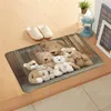 Carpets V&52 Custom Cute Teddy Bear Doormat Home Decor Door Mat Floor Bath Mats Foot Pad L7.11&!b52